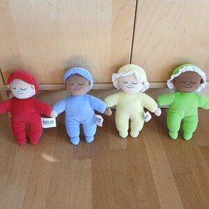 Kaplan Early Learning Sweet Kuddle Velvety Soft Baby Doll 9" x 4 New